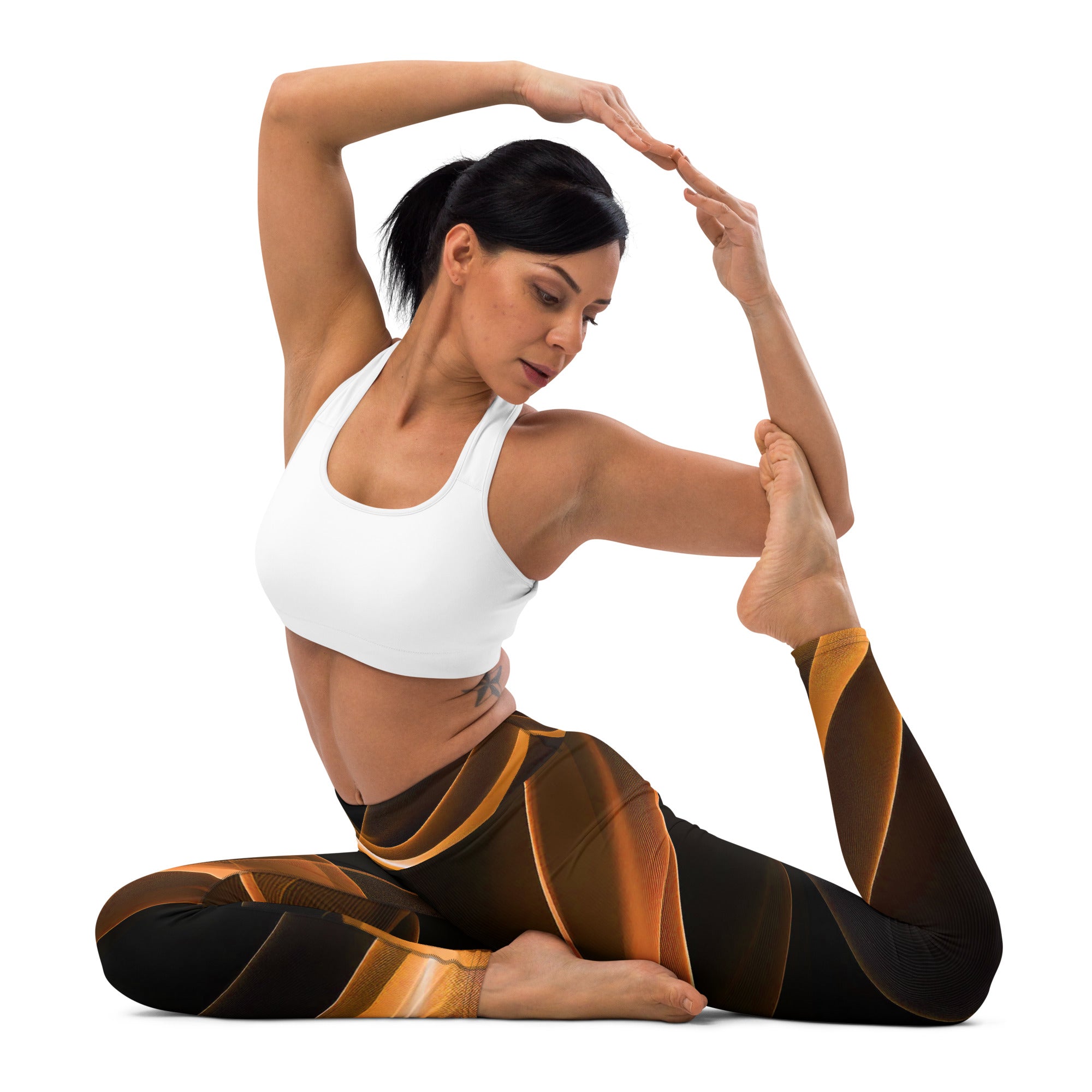 Dance Fitness Leggings. Yoga Pants. Gym or Workout High Waist Leggings. "Moovz" Streetwear by WickedYo.
